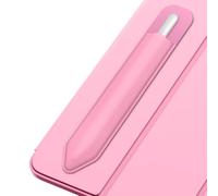 MoKo Funda para Apple Pencil Pro, Apple Pencil (USB-C), Apple Pencil 1ª/2ª Generación, Funda Elástica Adhesiva de Bolsillo para Lápiz Fijar a Funda de iPad para Lápices Stylus, Flor Rosa