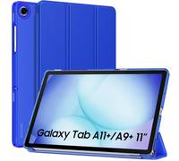 MoKo Funda para Galaxy Tab A11 Plus/A11+/A9+ 11 Pulgadas 2025/2023, Funda Inteligente Protectora con Carcasa Traslúcida de PC Duro para Galaxy Tab A11+/A9 Plus, Auto Activación/Reposo, Azul Klein