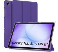 MoKo Funda para Galaxy Tab A11 Plus/A11+/A9+ 11 Pulgadas 2025/2023, Funda Inteligente Protectora con Carcasa Traslúcida de PC Duro para Galaxy Tab A11+/A9 Plus, Auto Activación/Reposo,Púrpura Profundo