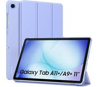 MoKo Funda para Galaxy Tab A11 Plus/A11+/A9+ 11 Pulgadas 2025/2023, Funda Inteligente Protectora con Carcasa Traslúcida de PC Duro para Galaxy Tab A11+/A9 Plus, Auto Activación/Reposo, Lavanda