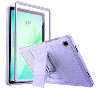 MoKo Funda para Galaxy Tab A11 Plus/A11+/A9+ 11 Pulgadas 2025/2023 - Shockproof Híbrido Resistente Smart Cover Case para Choque con Protector de Pantalla Incorporado, Taro Morado