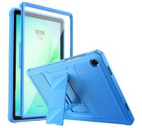 MoKo Funda para Galaxy Tab A11+ Plus/A9+ 11 Pulgadas 2025/2023 - Shockproof Híbrido Resistente Smart Cover Case para Choque con Protector de Pantalla Incorporado, Ola Azul