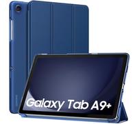 MoKo Funda para Galaxy Tab A9+/A9 Plus 11 Pulgadas 2023, Funda Inteligente Protectora con Carcasa Traslúcida de PC Duro para Tab A9 Plus Tableta(SM-X210/X216/X218), Auto Activación/Reposo, Azul Marino