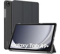 MoKo Funda para Galaxy Tab A9+/A9 Plus 11 Pulgadas 2023, Funda Inteligente Protectora con Carcasa Traslúcida PC Duro para Tab A9 Plus Tableta(SM-X210/X216/X218), Auto Activación/Reposo, Gris Espacial