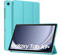 MoKo Funda para Galaxy Tab A9+/A9 Plus 11 Pulgadas 2023, Funda Inteligente Protectora con Carcasa Traslúcida de PC Duro para Tab A9 Plus Tableta(SM-X210/X216/X218), Auto Activación/Reposo, Azur