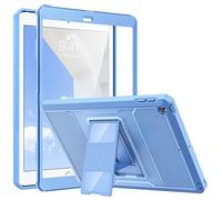 MoKo Funda para iPad 9.7 2018/2017, iPad 6.a Generación/iPad 5.a Generación - Anti-Rasguños Híbrido Resistente con Protector de Pantalla Incorporado & Soporte para iPad 9.7 Pulgada, Azul Cielo Soleado