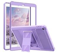 MoKo Funda para iPad 9.7 2018/2017, iPad 6.a Generación/iPad 5.a Generación - Anti-Rasguños Híbrido Resistente con Protector de Pantalla Incorporado & Soporte para iPad 9.7 Pulgada, Morado