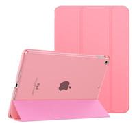 MoKo Funda para iPad 9ª Generación 2021/iPad 8ª Generación 2020/7ª Gen 2019, iPad 10.2 Case, Ultra Delgada Cubierta Soporte Plegable Estuche Inteligente Trasera Transparente, Concha