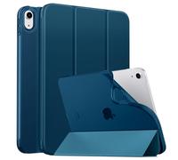 MoKo Funda para iPad (A16) 11.ª Generación 11 Pulgadas 2025/10ª Gen 10,9 Pulgadas 2022, iPad Carcasa Delgada Protectora TPU con Soporte Cubierta Trasera Translúcida, Azul Cobalto