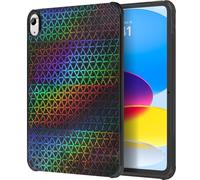 MoKo Funda para iPad (A16) 11ª Generación 2025 11 Pulgadas, iPad 10ª Generación 2022 10,9 Pulgadas de TPU Suave y Ligero, Cubierta Ultra Transparente Antichoque para Tableta, Dazzle Geométrico