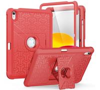 MoKo Funda para iPad de 10ª generación 2022 de 10.9 Pulgadas con Soporte para lápices, Resistente a los Golpes, Doble Capa de protección de Cuerpo Completo, Protector de Pantalla Integrado y Soporte