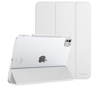MoKo Funda para iPad Pro 13 Pulgadas M4 2024 (7ª Gen), Funda Ultra Delgada y Carcasa Trasera Traslúcida PC Duro para iPad Pro 2024 Modelo (A2925/ A2926/A3007), Soporta Apple Pencil Pro, Blanco