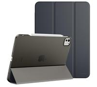 MoKo Funda para iPad Pro 13 Pulgadas M4 2024 (7ª Gen), Funda Ultra Delgada y Carcasa Trasera Traslúcida PC Duro para iPad Pro 2024 Modelo (A2925/ A2926/A3007), Soporta Apple Pencil Pro, Gris Espacial