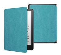 MoKo Funda para Kindle Paperwhite 11ª Generación (Modelo 2021) 6.8" y Kindle Paperwhite Signature Edición, PC Estuche Carcasa Estilo Niños con Auto Sueño/Estela, Azul