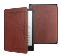 MoKo Funda para Kindle Paperwhite 11ª Generación (Modelo 2021) 6.8" y Kindle Paperwhite Signature Edición, PC Estuche Carcasa Estilo Niños con Auto Sueño/Estela, Estilo Vintage