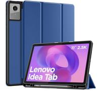 MoKo Funda para Lenovo Idea Tab 11 2025 con Soporte para Lápiz, Ultra-Fina Funda Plegable Auto Sueño/Estela, Protectora de Cuero PU para Lenovo Idea Tab 11, Azul Marino