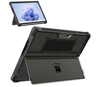 MoKo Funda para Microsoft Surface Pro 11, Surface Pro 10, Surface Pro 9 13 Pulgadas 2022, Carcasa Protectora Todo en Uno Resistente con Soporte, Compatible con Type Cover Teclado, Negro Esmerilado