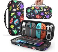 MoKo Funda para Nintendo Switch 2 2025, Funda Protectora Rígida Portátil de Viaje con para 10 Cartuchos, Estuche de Transporte para Consola Nintendo Switch 2 y Accesorios, Mundo Monstruo