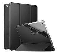 MoKo Funda para Nuevo iPad 7ª generación 10.2" 2019 / iPad 10.2, Ultra Delgado Función de Soporte Protectora Plegable Cubierta Trasera Transparente para iPad 10.2 2019 Tableta - Negro