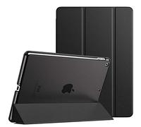 MoKo Funda para Nuevo iPad 7th Generation 10.2" 2019 / iPad 10.2, Ultra Delgado Función de Soporte Protectora Plegable Cubierta Trasera Transparente para iPad 10.2 2019 Tableta - Negro