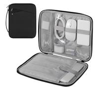 MoKo Funda para portátil de 13-14" con asa, Bolsa de Viaje Acolchada y Protectora para portátiles nuevos 13" Mac Air/Pro M4, 14" Mac Pro M3/M2/M1, 13" MacAir M3/M2/M1, Negro