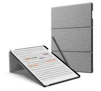 MoKo Funda para Remarkable Paper Pro 2024 11,8" - Funda de Cuero de Soporte Tríptico con Soporte para Bolígrafo, Auto Sueño/Estela para Remarkable Paper Pro 2024 11,8", Gris