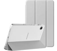 MoKo Funda para Samsung Galaxy Tab A11 8,7 Pulgadas 2025/Galaxy Tab A9 8,7 Pulgadas 2023, Funda Ligera de Carcasa Dura para Nueva Samsung A11/A9 Tableta, 2 Ángulos de Visión, Plata