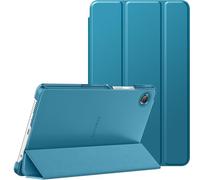 MoKo Funda para Samsung Galaxy Tab A11 8,7 Pulgadas 2025/Galaxy Tab A9 8,7 Pulgadas 2023, Funda Ligera de Carcasa Dura para Nueva Samsung A11/A9 Tableta, 2 Ángulos de Visión, Azul Francés