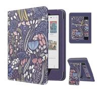 MoKo Funda para Tolino Shine Color/Shine 5(2024)/4(2022) y Kobo Clara Colour/BW/2E de 6", Funda Delgada de PU con Auto-Wake/Sleep, Ranura para Tarjeta, Correa de Mano y Soporte Plegable, Noche Azul