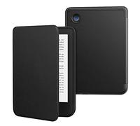 MoKo Funda para Tolino Shine Color/Shine 5(2024)/Shine 4(2022) y Kobo Clara BW/Color/2E 6", Funda Folio Ultra Delgada y Ligera con Auto Wake/Sleep para Kobo Clara 6" 2024, Negro