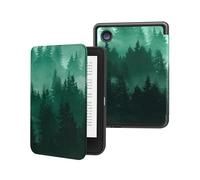 MoKo Funda para Tolino Shine Color/Shine 5(2024)/Shine 4(2022) y Kobo Clara BW/Color/2E 6", Funda Folio Ultra Delgada y Ligera con Auto Wake/Sleep para Kobo Clara 6" 2024, Bosque Verde