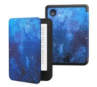 MoKo Funda Compatible con Kobo Clara BW 2024/ Clara Colour 2024/ Clara 2E 6" 2022, Carcasa Delgada y Ligera de TPU con Auto Reposo/Activación Cubierta Inteligente Protectora, NochedeEstrellaAzul