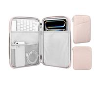 MoKo Funda Protectora 12,9" Compatible con 13" iPad Pro M4 2024 OLED, 13" iPad Air M2 2024, iPad Pro 12,9" M2 2022-2015, Galaxy Tab S9+/S8+ 12,4", Rosa