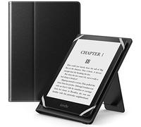 MoKo Funda Universal para 6",6.8",7" Kindle eReaders Fire Tableta - Kindle/Kobo/Voyaga/Lenovo/Sony Kindle E-Book E-Reader Tableta, Carcasa Folio con Correa de Mano y Soporte, Negro
