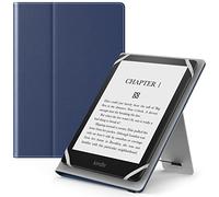 MoKo Funda Universal para 6",6.8",7" Kindle eReaders Fire Tableta - Kindle/Kobo/Voyaga/Lenovo/Sony Kindle E-Book E-Reader Tableta, Carcasa Folio con Correa de Mano y Soporte, Índigo