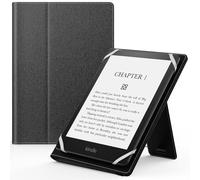 MoKo Funda Universal para 6",6.8",7" Kindle eReaders Fire Tableta - Kindle/Kobo/Voyaga/Lenovo/Sony Kindle E-Book E-Reader Tableta, Carcasa Folio con Correa de Mano y Soporte, Negro