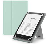 MoKo Funda Universal para 6",6.8",7" Kindle eReaders Fire Tableta - Kindle/Kobo/Voyaga/Lenovo/Sony Kindle E-Book E-Reader Tableta, Carcasa Folio con Correa de Mano y Soporte, Menta Verde