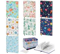 MoKo Fundas de Libros, 7 PZS Protector de Libros de Lectura Ajustable con Marcapáginas de Cinta y Etiqueta Adhesiva para Libros de hasta 25×31,5 cm, Cubierta para Libros de Lectura de Tela