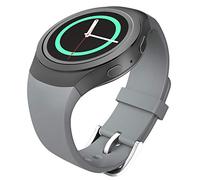 MoKo Gear S2 - Pulsera de reloj inteligente, correa flexible de silicona para Samsung Galaxy Gear S2 SM-R720 / SM-R730, color gris (no apto para Gear S2 Classic SM-R732)
