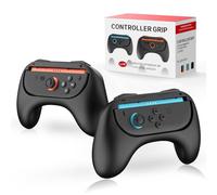 MoKo Grips para Nintendo Switch 2 Joy-Con, Ergonómico Joycon Grip para Switch 2 Joy Cons Controller, Antideslizante, 2 Pack (Negro)