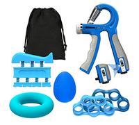 MoKo Juego de Fortalecedor de Mano para Entrenamiento, [6 PZS] Herramienta Empuñadura de Mano para Entrenamiento Antebrazo, Ejercitador de Dedos Ideal para Aliviar del Estrés del Muñecas, Dedos, Azul