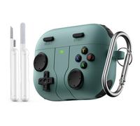 MoKo Juego Funda para AirPods Pro 3 2025 Cubierta con Kit Limpiador Llavero Portátil, Compatible con Apple AirPods Pro 3 Funda, AirPod Pro3 Cubierta Protectora de Silicona, Recortes Precisos, Verde