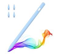 MoKo Lápiz para iPad (A16) 11ª 10ª 9ª Gen, Lápiz Stylus para 2018-2025 Apple iPad 11-6, Mini 7-5, Air M3/M2 11"/13"/5/4/3, Pro M4 13"/12.9"/11" Sensibilidad de Inclinación,Carga Rápida USB-C, Azul