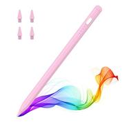 MoKo Lápiz para iPad (A16) 11ª 10ª 9ª Gen, Lápiz Stylus para 2018-2025 Apple iPad 11-6, Mini 7-5, Air M3/M2 11"/13"/5/4/3, Pro M4 13"/12.9"/11" Sensibilidad de Inclinación,Carga Rápida USB-C, Rosa