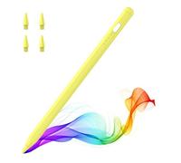 MoKo Lápiz para iPad (A16) 11ª 10ª 9ª Gen, Lápiz Stylus para 2018-2026 Apple iPad 11-6, Mini 7-5, Air M3/M2 11"/13"/5/4/3, Pro M4 13"/12.9"/11" Sensibilidad de Inclinación,Carga Rápida USB-C, Amarillo