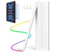 Moko Lápiz para iPad Pro 11"/12.9", iPad 10/9/8, iPad Air 3/4/5, iPad Mini 5/6, Carga Inalámbrica Magnética & Inclinación & Rechazo de Palma, Blanco