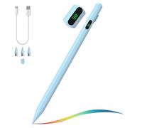 MoKo Lápiz para Pantalla Táctil, Lápiz Stylus para iOS/Android Dispositivos, Lápiz Óptico para iPad/iPhone/Samsung, Reposo Automático, Absorción Magnética, Indicación de Batería, Azul