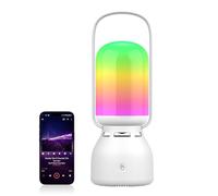 MoKo Linterna de Camping con Altavoz, Linterna Recargable con 11 Modos de Luz RGB, Luces de Camping con Función BT & TWS, IP45 Impermeable Linternas para Cortes de Energía Camping Senderismo Pesca