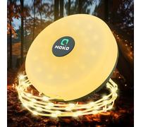 MoKo Linterna de Camping Guirnaldas de Luces, 10M Guirnaldas de Luces Exterior Recargable con 8 Modos de Iluminación, Lámpara Camping Cadena de Luces Exterior Resistente al Agua para Tienda, Negro