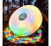 MoKo Linterna de Camping Guirnaldas de Luces, 10M Guirnaldas de Luces Exterior Recargable con 8 Modos Iluminación, Lámpara Camping Cadena de Luz Exterior Resistente al Agua para Tienda, Multicolores